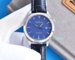 Replica Jaeger leCoultre Master Ultra-Thin 316L Case Blue Dial Watch 41MM